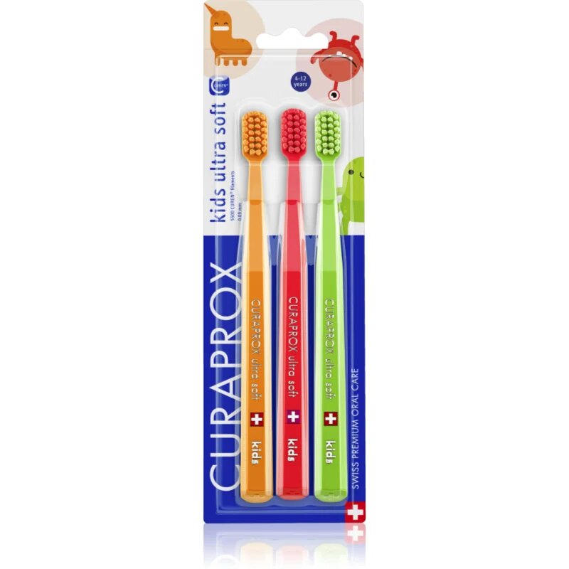 Curaprox CS Kids periuta de dinti pentru copii 3 buc