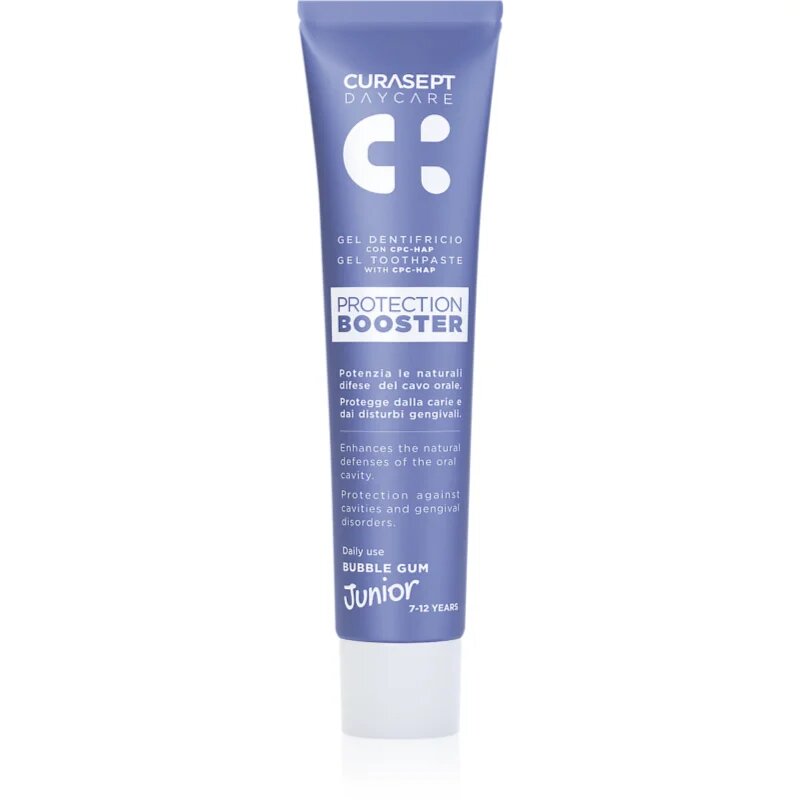 Curasept Daycare Protection Junior Booster Pasta de dinti pentru copii. 7-12 years Bubble Gum 50 ml