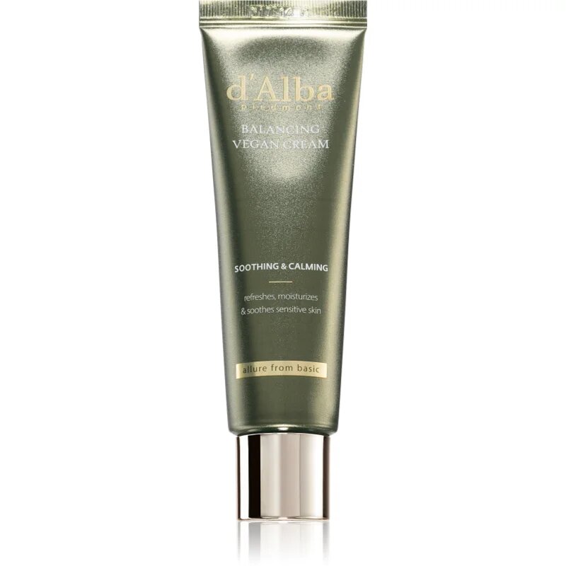 d'Alba Mild Skin Balancing Vegan Cream crema de fata hidratanta cu efect calmant 55 ml