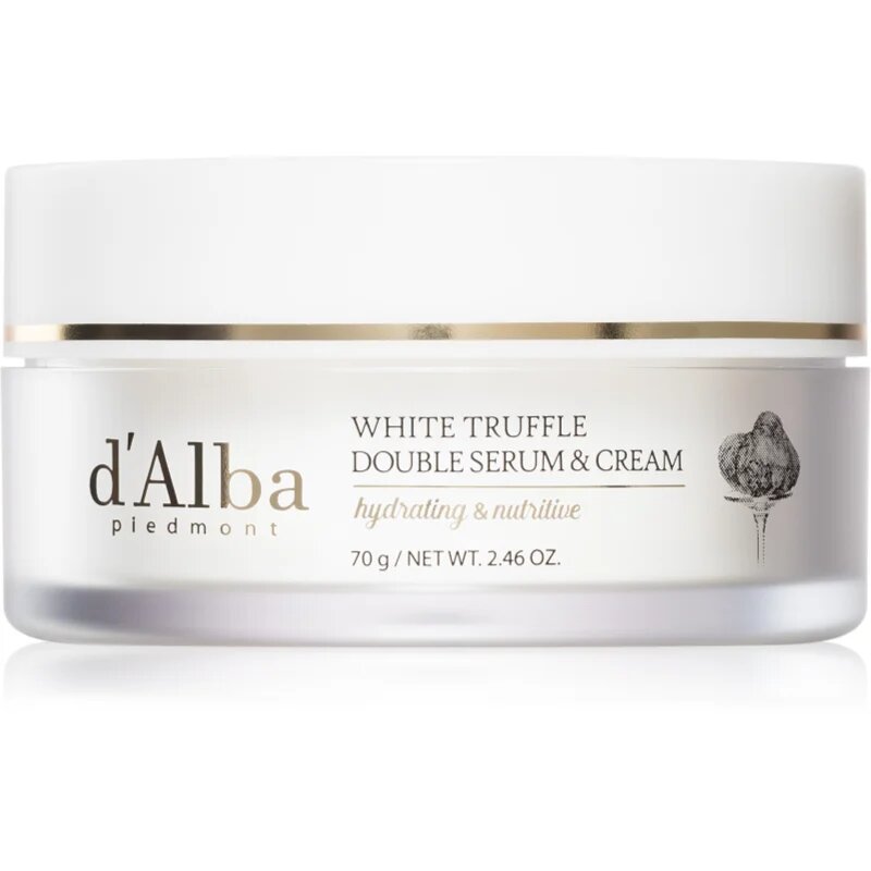 d'Alba White Truffle Double Serum & Cream cremă de zi și ser cu efect de fermitate 2 in 1 70 g