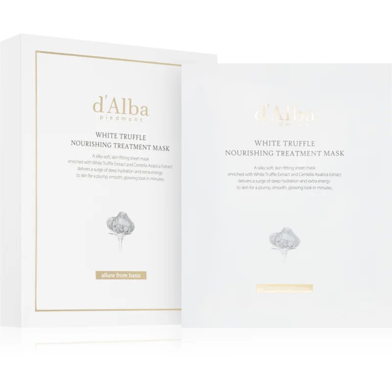 d'Alba White Truffle Nourishing Treatment Mask mască facială intens hidratantă cu efect calmant 5x25 ml