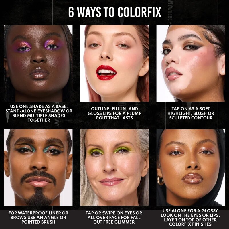 Danessa Myricks Beauty Colorfix Foils machiaj multifuncțional pentru ochi buze și față culoare NIghtcap 10 ml
