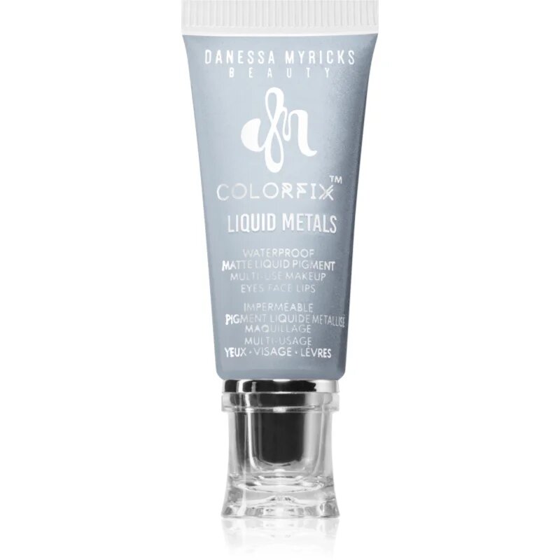 Danessa Myricks Beauty Colorfix Liquid Metals machiaj multifuncțional pentru ochi buze și față culoare Platinum 10 ml