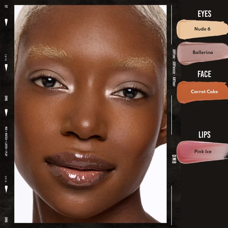 Danessa Myricks Beauty Colorfix Mattes machiaj multifuncțional pentru ochi buze și față culoare Carrot Cake 10 ml