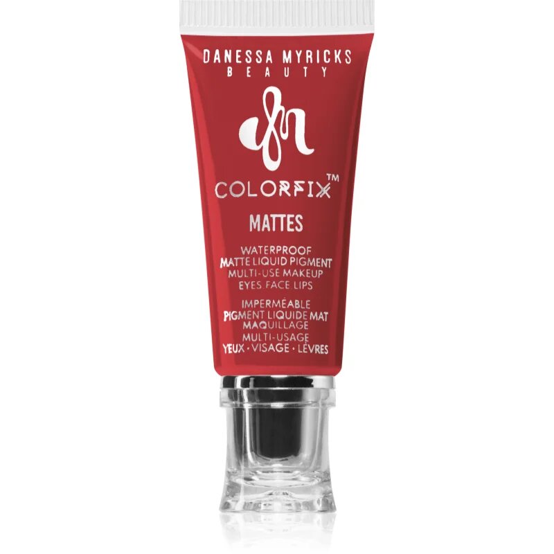 Danessa Myricks Beauty Colorfix Mattes machiaj multifuncțional pentru ochi buze și față culoare Primary Red 10 ml