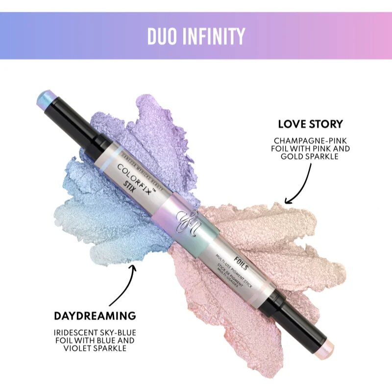Danessa Myricks Beauty Colorfix Stix machiaj multifuncțional pentru ochi buze și față editie limitata culoare Infinity 2x3 g