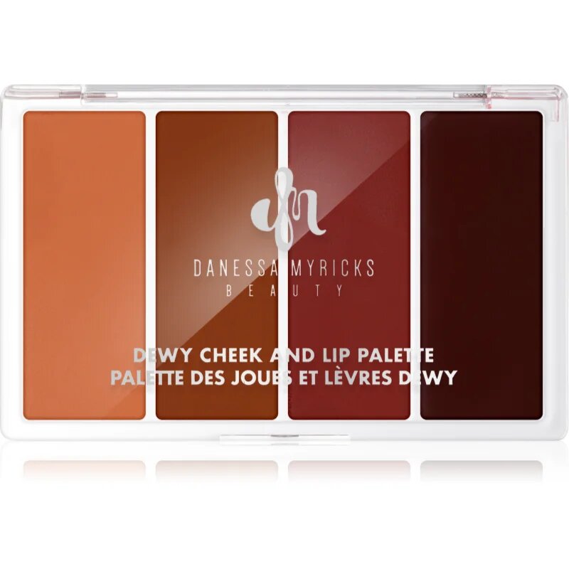 Danessa Myricks Beauty Dewy Cheek & Lip Palette paleta pentru fata multifunctionala faciale culoare Dew It Undercover 25 g