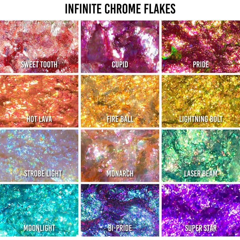 Danessa Myricks Beauty Infinite Chrome Flakes umbre de pleoape cu sclipici culoare Firefly 38 g