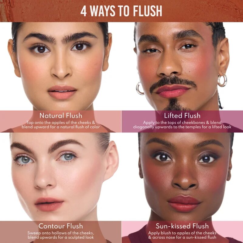 Danessa Myricks Beauty Yummy Skin Blurring Balm Powder Flushed balsam tonic pentru buze si obraji culoare It Girl 6 g