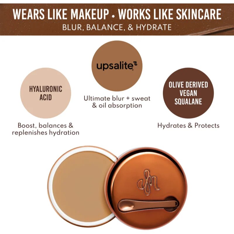 Danessa Myricks Beauty Yummy Skin Blurring Balm Powder make-up compact culoare 4.5 - Medium with Cool Undertones 18 g