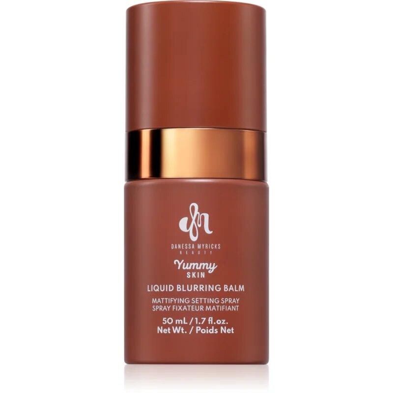 Danessa Myricks Beauty Yummy Skin Liquid Blurring Balm Setting Spray fixator make-up cu efect de hidratare mini 50 ml