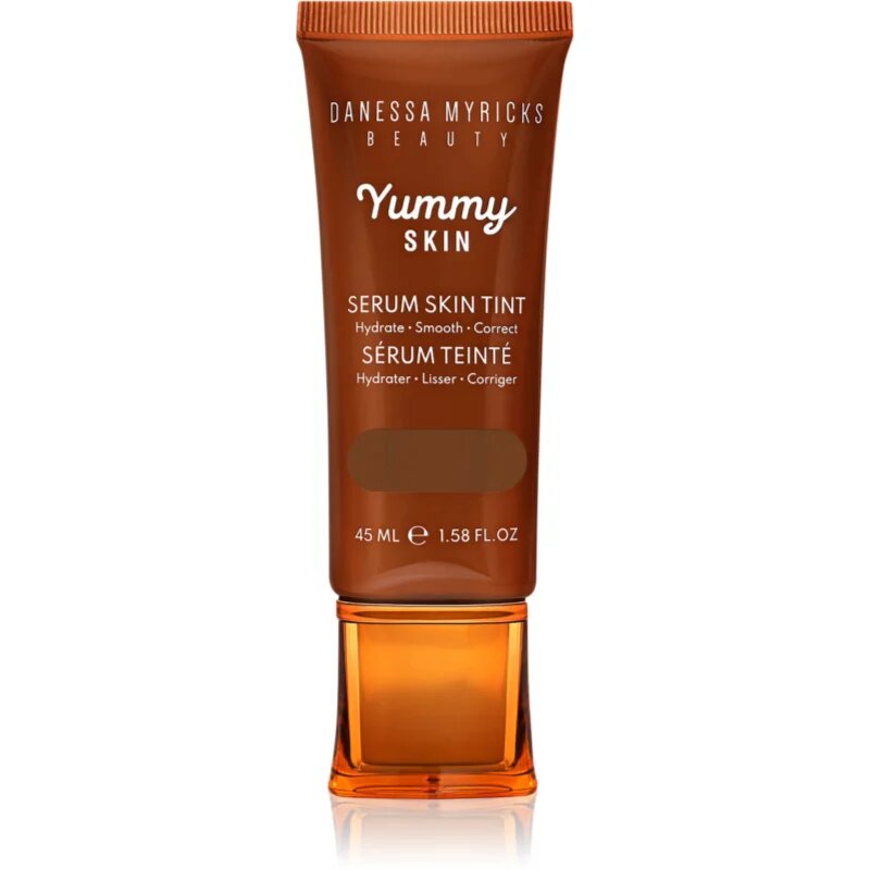 Danessa Myricks Beauty Yummy Skin Serum Skin Tint fond de ten hidratant si catifelant culoare 14 - Deep Skin with Warm Golden Undertones 45 ml