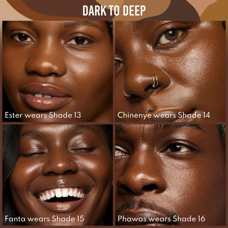 Danessa Myricks Beauty Yummy Skin Serum Skin Tint fond de ten hidratant si catifelant culoare 14 - Deep Skin with Warm Golden Undertones 45 ml