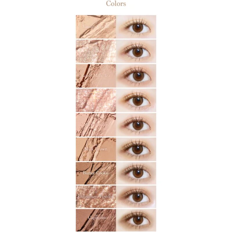 Dasique Eye Shadow Palette paletă cu farduri de ochi culoare 07 Milk Latte 7 g
