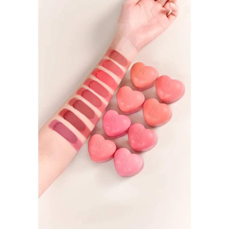 Dasique Souffle Color Pot fard multifuncțional pentru buze și obraz cu pensula culoare 07 Burnt Sienna 6.5 g