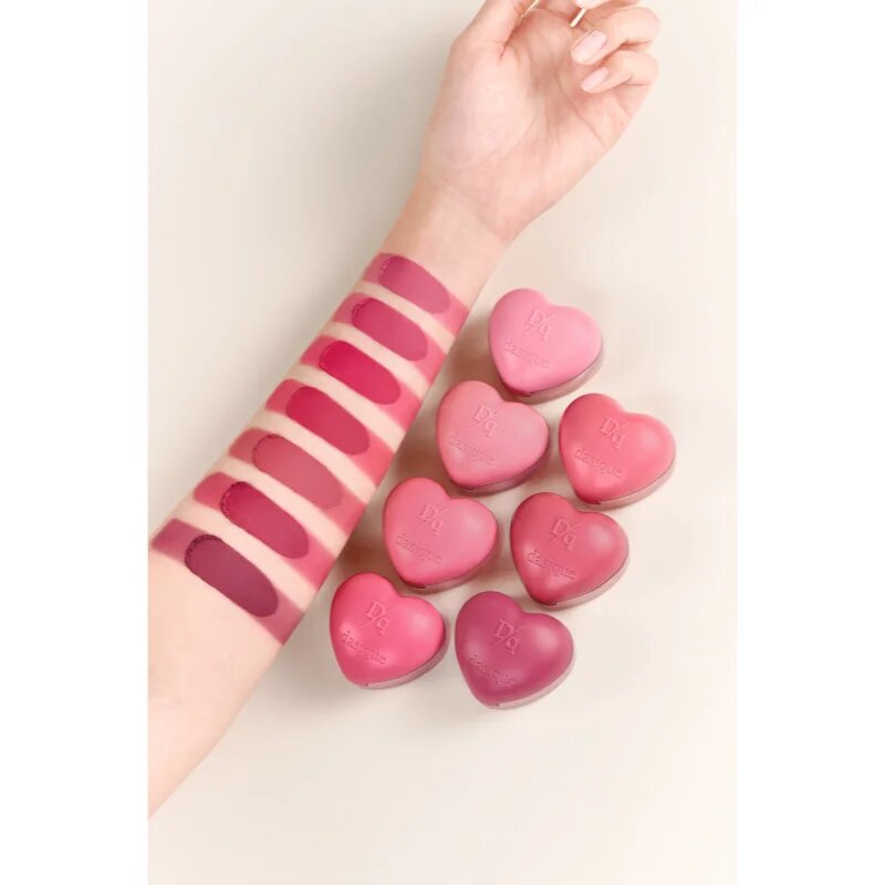 Dasique Souffle Color Pot fard multifuncțional pentru buze și obraz cu pensula culoare 07 Burnt Sienna 6.5 g