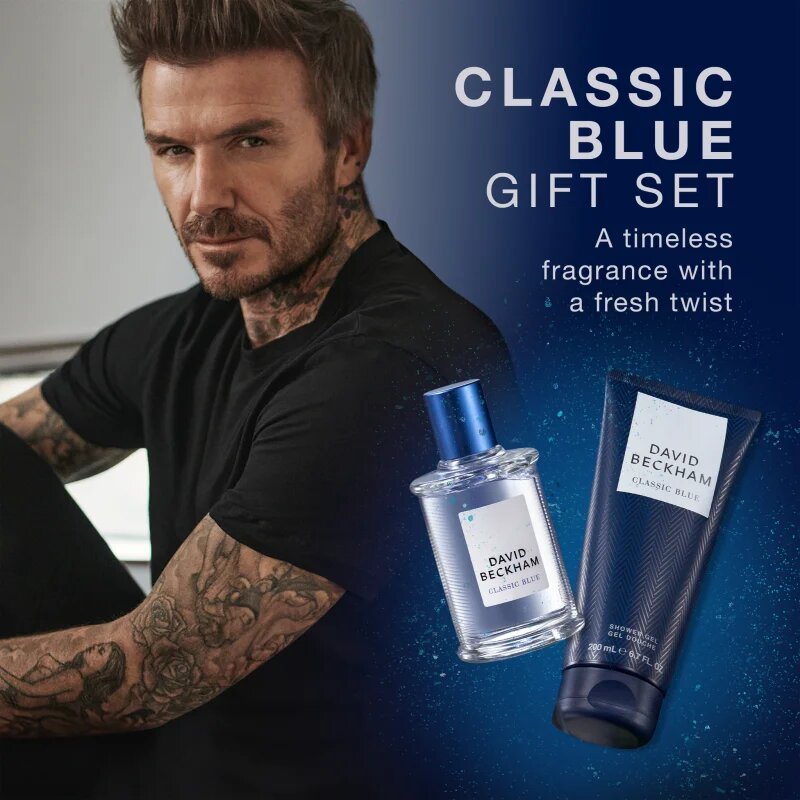 David Beckham Classic Blue set cadou pentru bărbați