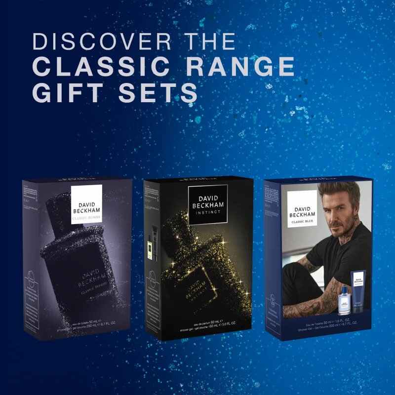 David Beckham Classic Blue set cadou pentru bărbați
