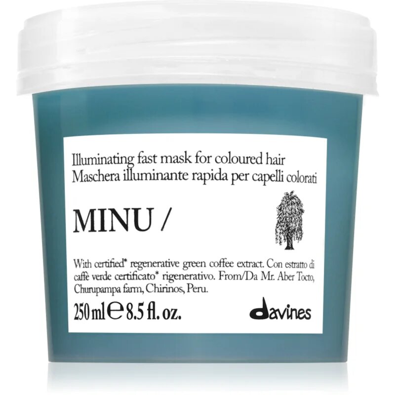 Davines Minu Illuminating Mask masca iluminatoare pentru păr vopsit 250 ml