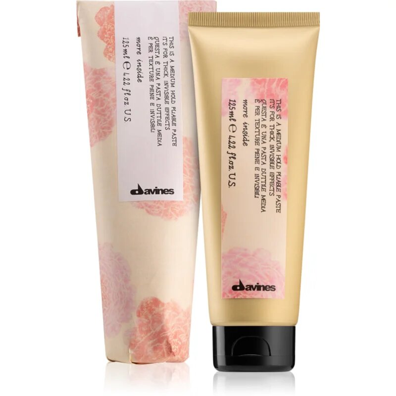 Davines More Inside Medium Hold Pliable Paste gel modelator pentru coafura pentru o fixare naturala 125 ml