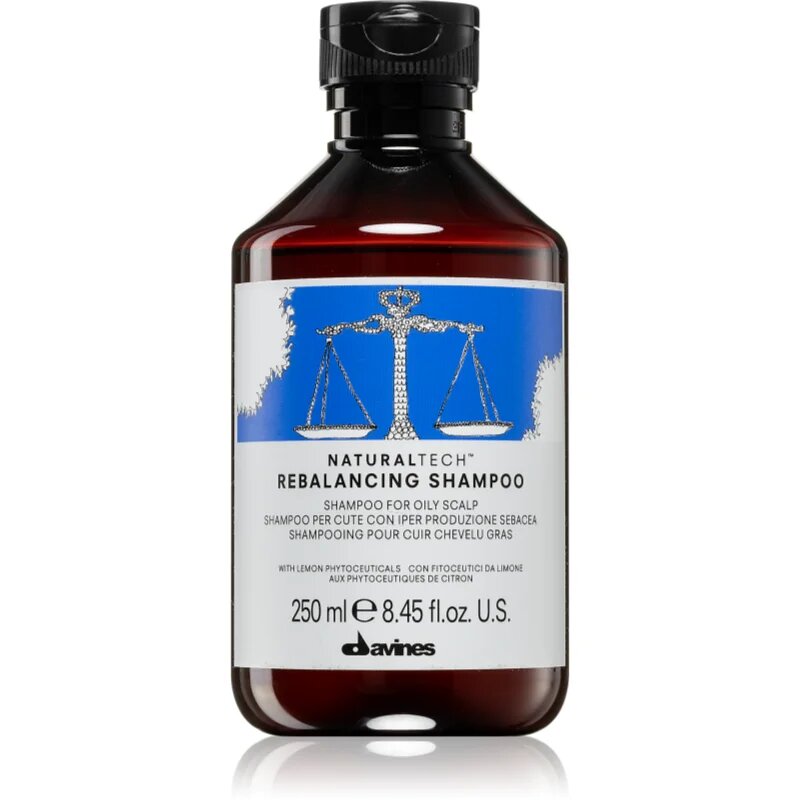 Davines Naturaltech Rebalancing Shampoo sampon pentru curatarea profunda a scalpului seboreic 250 ml