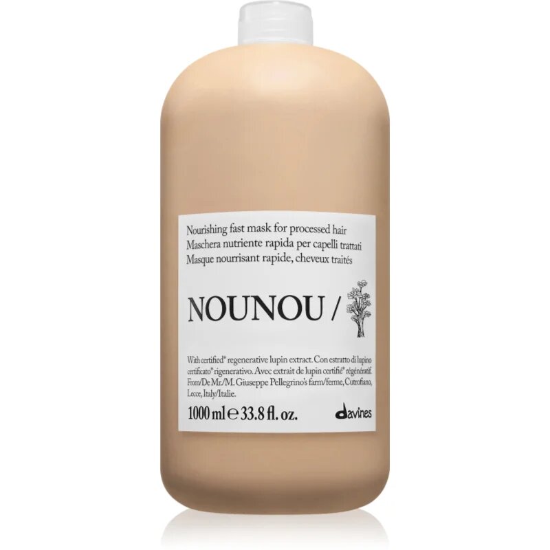 Davines NouNou Nourishing Mask masca hranitoare pentru par fragil 1000 ml