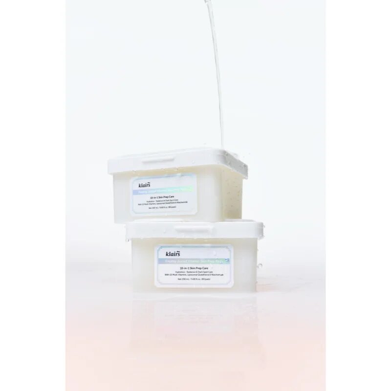 Dear Klairs Freshly Juiced Vitamin Skin Prep Pad dischete de tonifiere pentru luminozitate si hidratare 80 buc