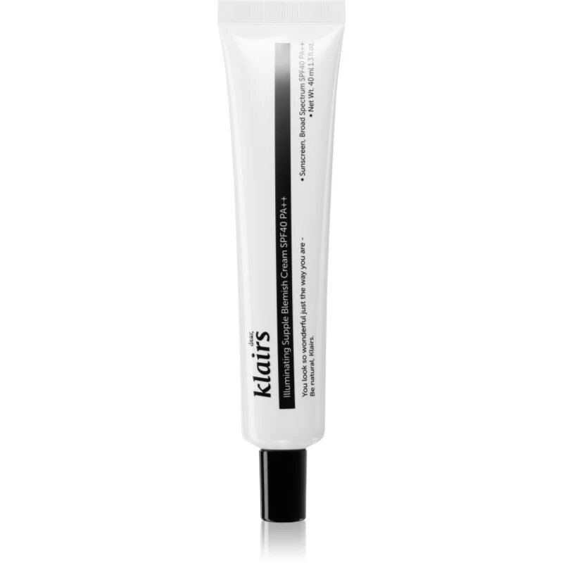 Dear Klairs Illuminating Supple Blemish Cream BB Cream cu efect hidratant pentru ten cu imperfectiuni SPF 40 40 ml