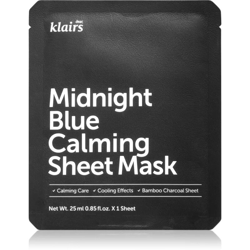 Dear Klairs Midnight Blue Calming Sheet Mask mască textilă calmantă 25 ml
