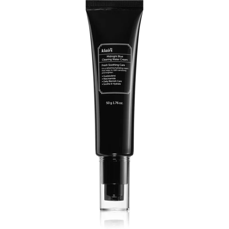 Dear Klairs Midnight Blue Clearing Water Cream crema hidratanta usoara pentru strălucirea și netezirea pielii 50 g
