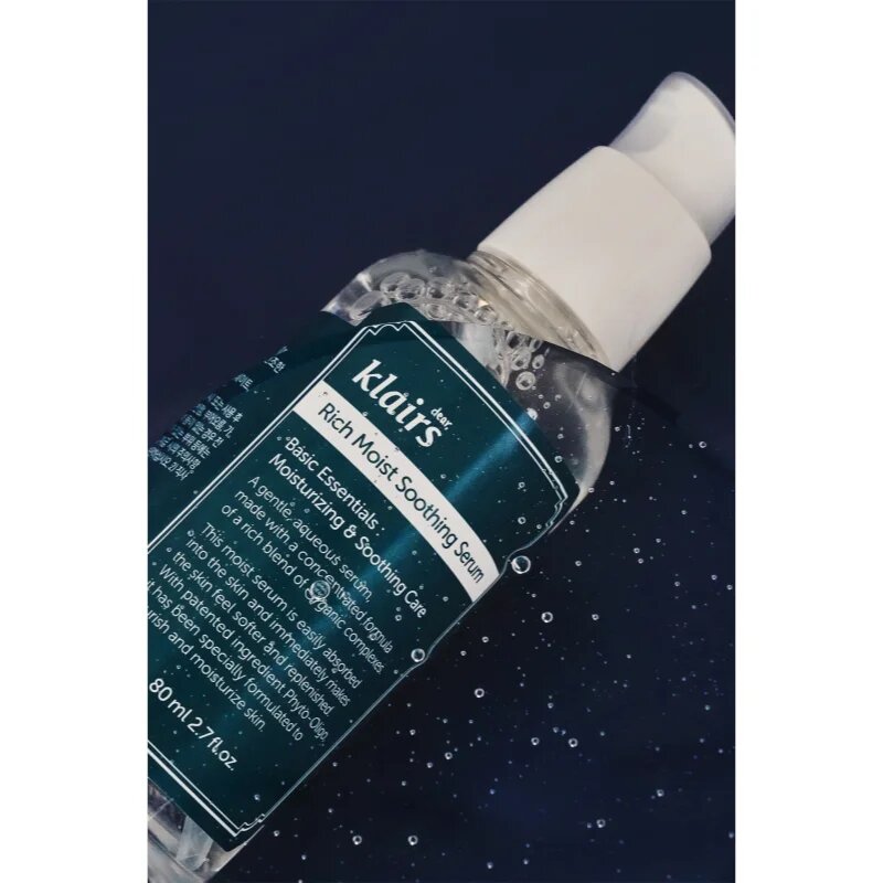 Dear Klairs Rich Moist Soothing Serum ser facial calmant cu efect de hidratare 80 ml