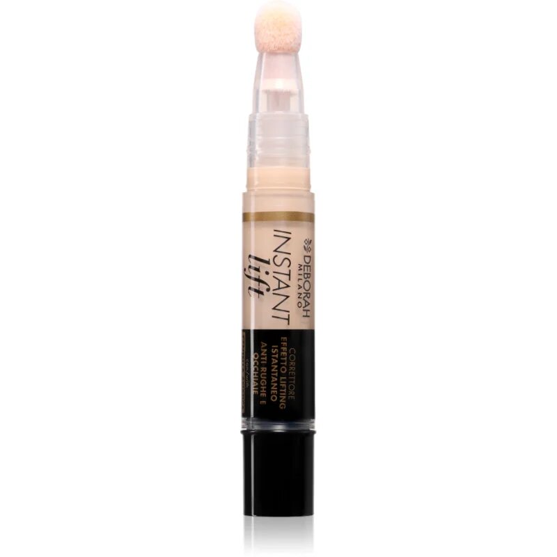 Deborah Milano Instant Lift corector lichid cu aplicator de burete culoare 2 Beige 4.2 g