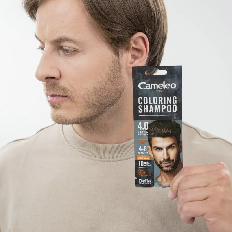 Delia Cosmetics Cameleo Coloring Shampoo șampon nuanțator pentru păr pentru bărbați 15 ml