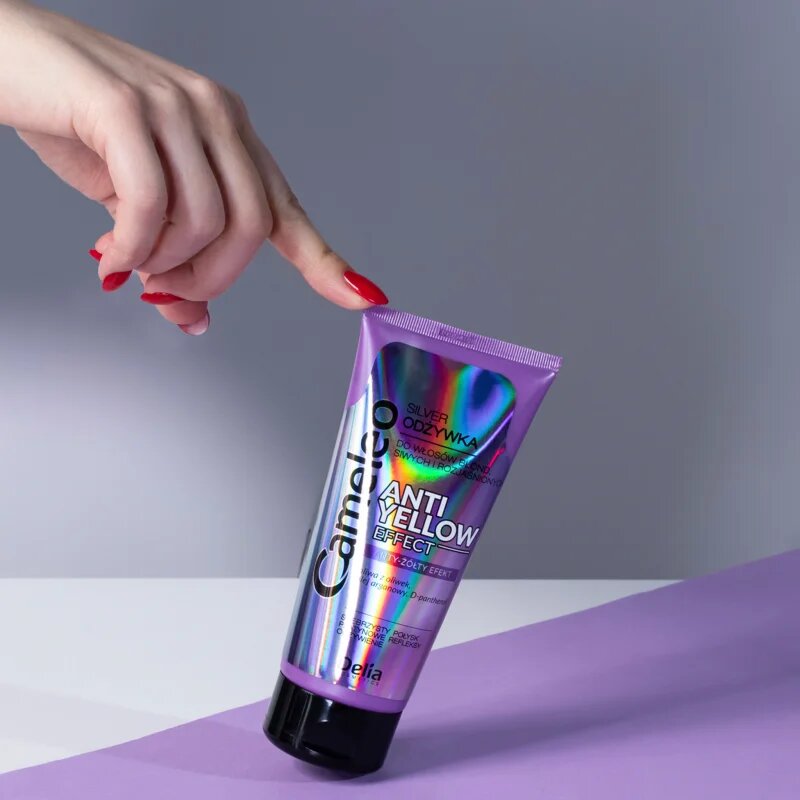 Delia Cosmetics Cameleo Silver Balsam pentru părul blong și gri neutralizeaza tonurile de galben 200 ml