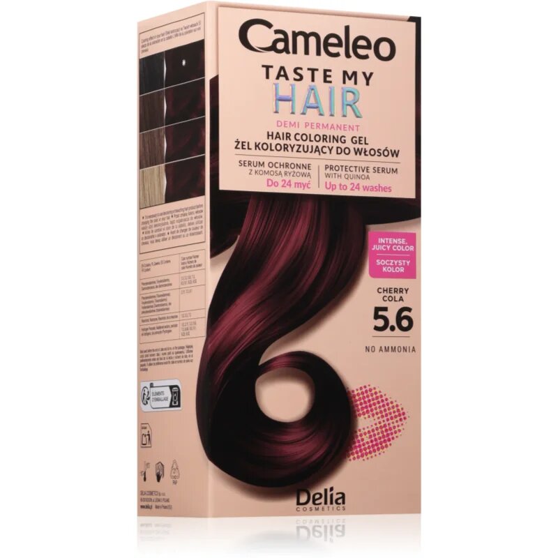 Delia Cosmetics Cameleo Taste My Hair vopsea de păr demipermanentă culoare 5.6 Cherry Cola 1 buc