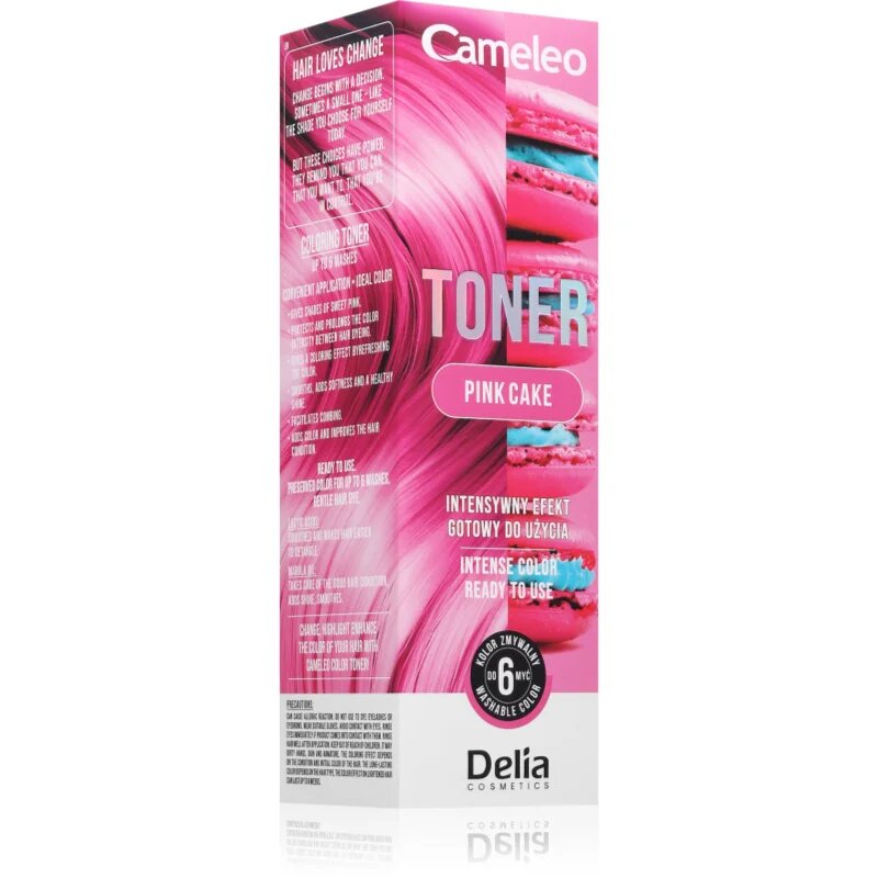 Delia Cosmetics Cameleo Toner toner color pentru păr culoare Pink Cake 75 ml
