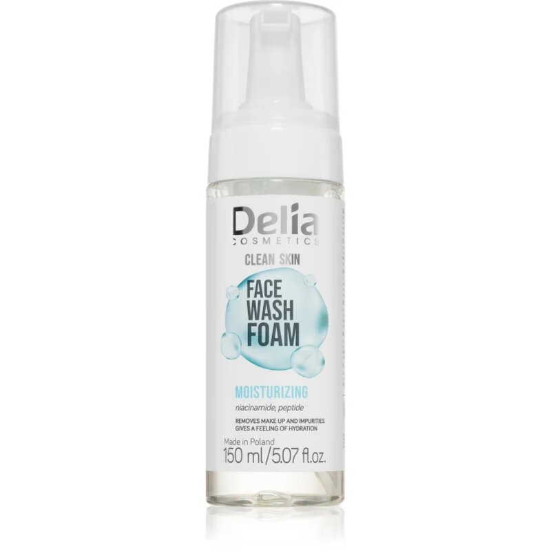 Delia Cosmetics Clean Skin spuma de curatare cu efect de hidratare 150 ml