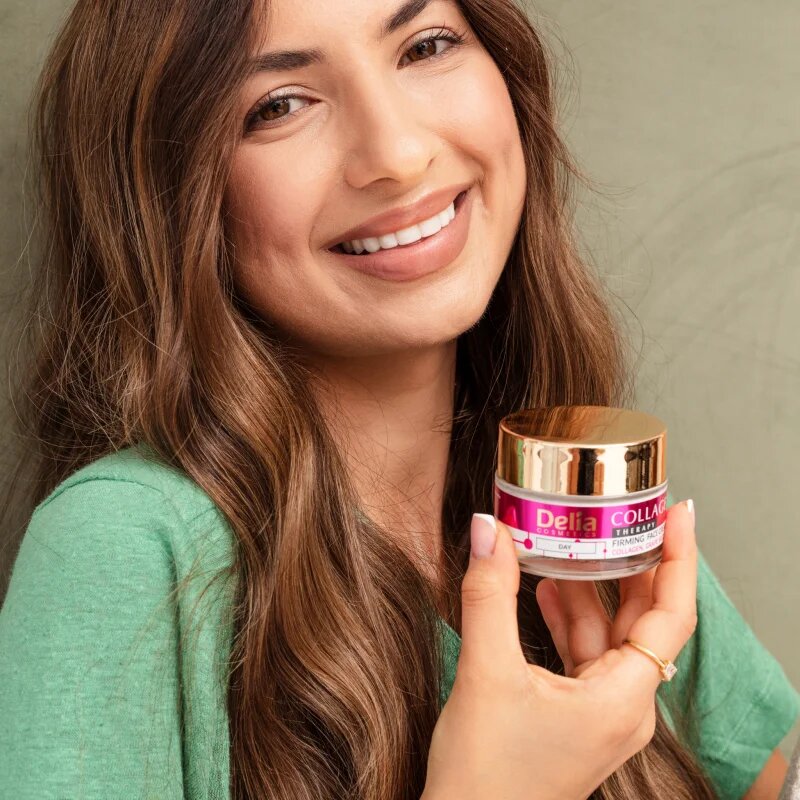 Delia Cosmetics Collagen Therapy Crema de zi pentru fermitate si hidratare cu colagen 50 ml