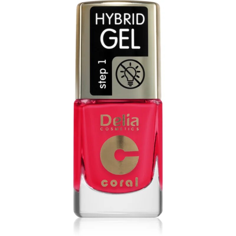 Delia Cosmetics Coral Nail Enamel Hybrid Gel lac de unghii sub forma de gel culoare 148 11 ml
