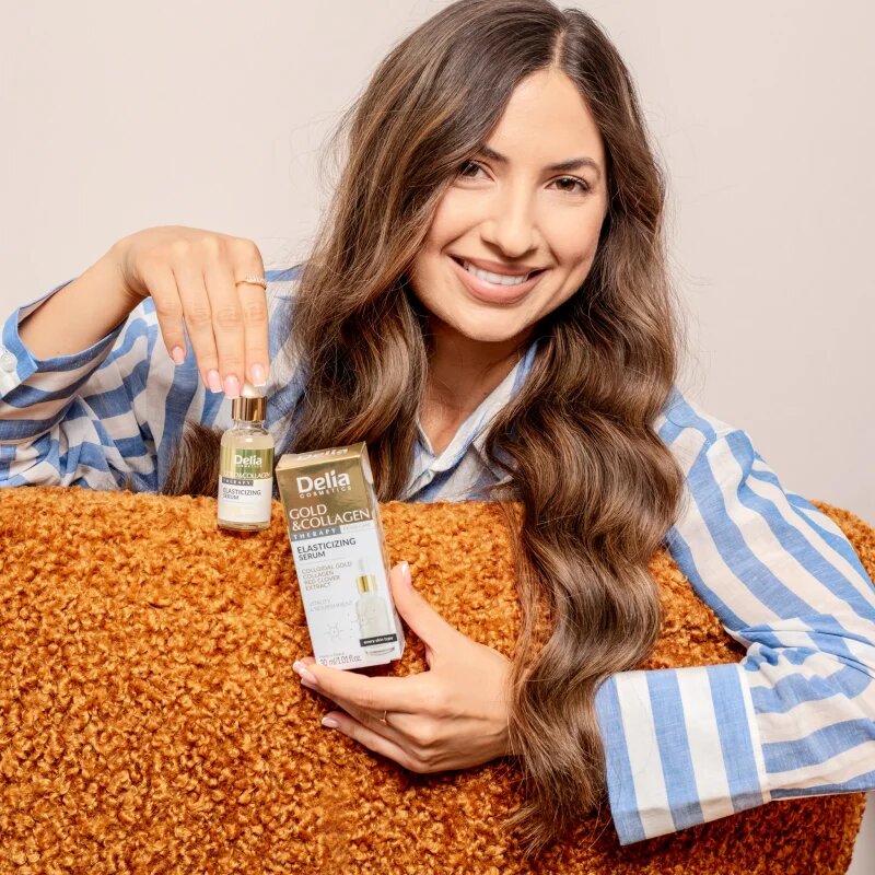 Delia Cosmetics Gold & Collagen Therapy ser mărește elasticitatea pielii 30 ml