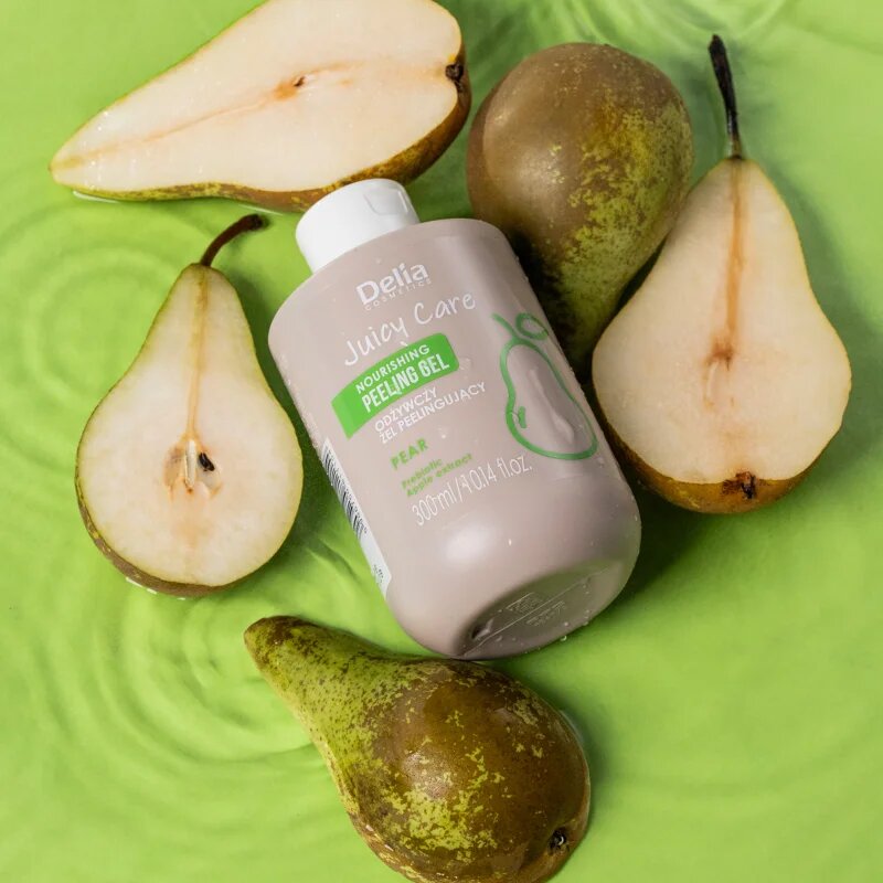 Delia Cosmetics Juicy Care Pear Exfoliant hrănitor pentru corp 300 ml