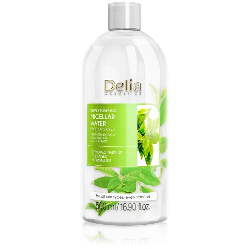 Delia Cosmetics Micellar Water Green Tea apă micelară purificatoare 500 ml