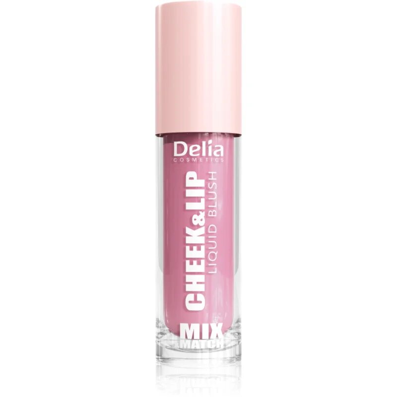 Delia Cosmetics Mix&Match Cheek & Lip Liquid Blush fard de obraz lichid buze si obraz culoare 04 4 ml