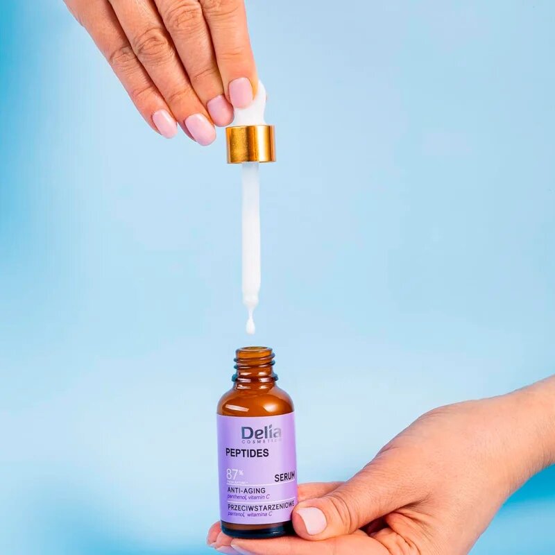 Delia Cosmetics Peptides ser facial anti-îmbătrânire pentru fata gat si piept 30 ml