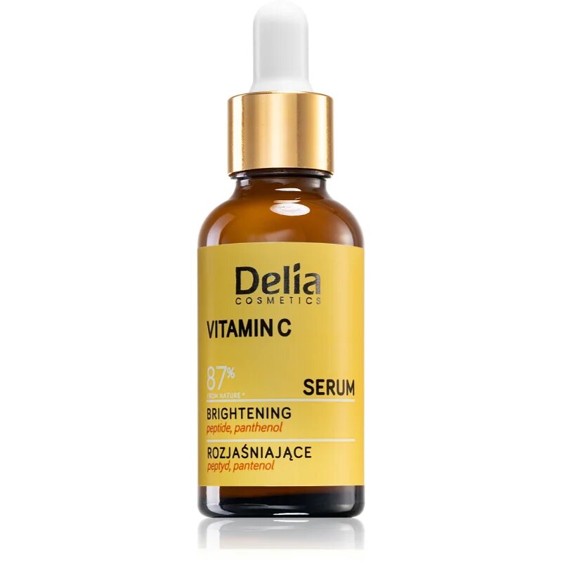 Delia Cosmetics Vitamin C ser cu efect iluminator pentru fata gat si piept 30 ml