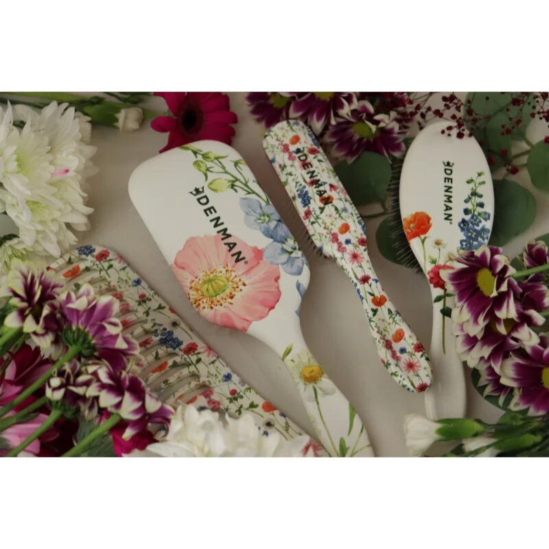 Denman Floral Fantasies D3 Original Styler & Curl Definer pieptene de păr 1 buc