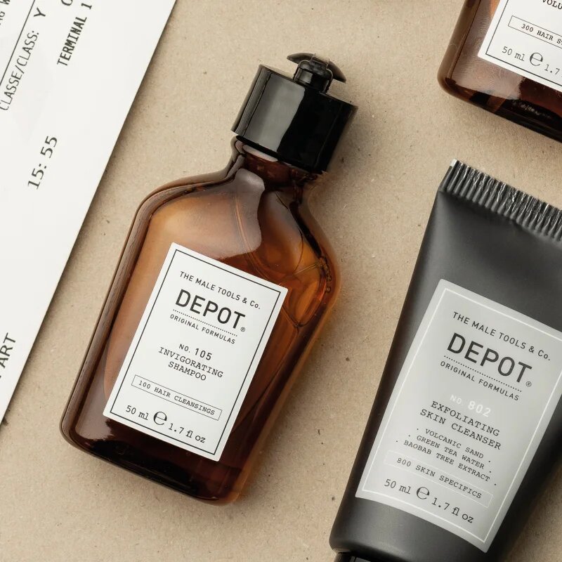 Depot 100 HAIR CLEANSING NO. 105 INVIGORATING SHAMPOO sampon fortifiant impotriva caderii parului 50 ml