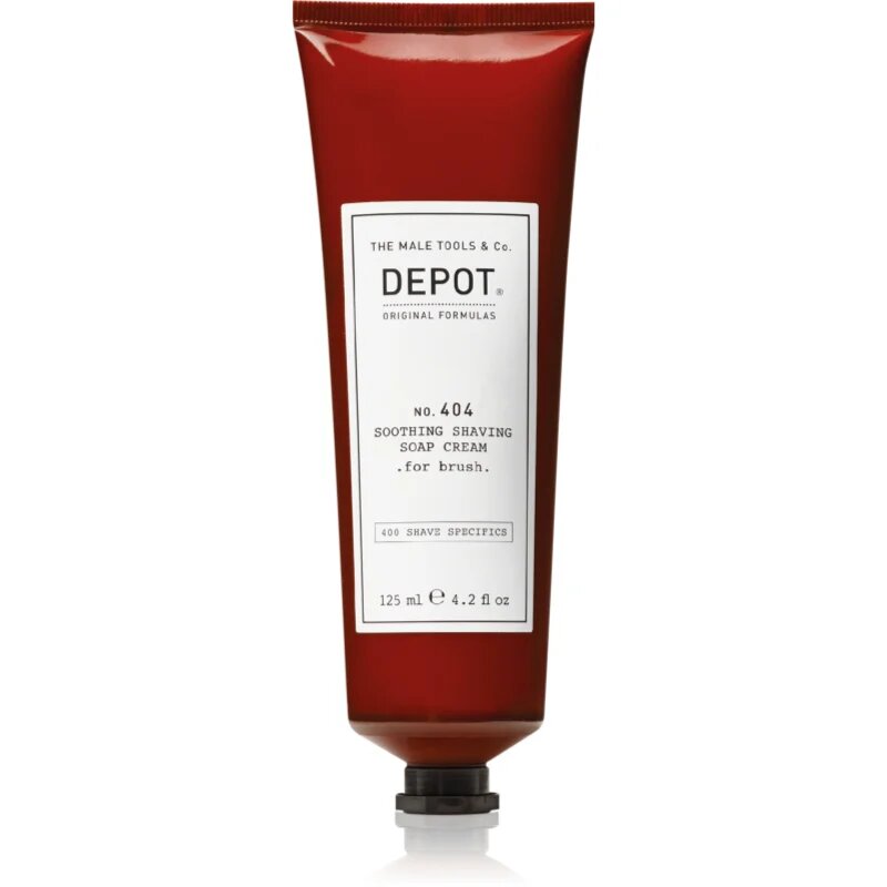 Depot 400 SHAVE SPECIFICS O. 404 SOOTHING SHAVING SOAP CREAM .for brush. crema calmanta pentru ras for brush 125 ml