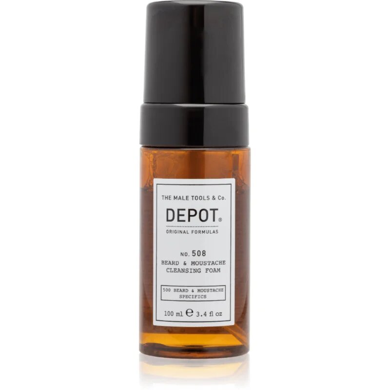 Depot 500 BEARD & MOUSTACHE SPECIFICS NO. 508 BEARD & MOUSTACHE CLEANSING FOAM spuma de curatat pentru barbă 100 ml