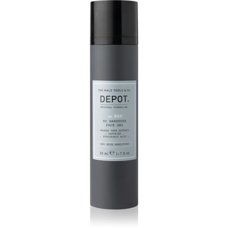 Depot 800 SKIN SPECIFICS NO. 805 NO HANGOVER FACE GEL gel hidratant pentru toate tipurile de ten 50 ml